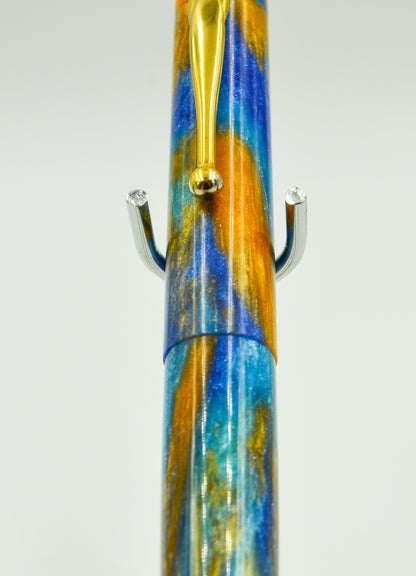 M414C - Blue Macaw Diamond Cast