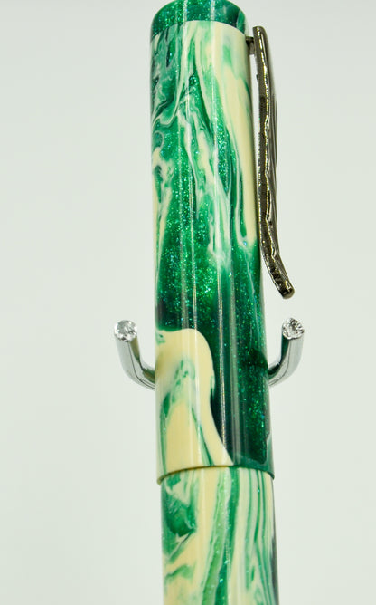 M514C - Emerald Green and White - Jowo #6 EF