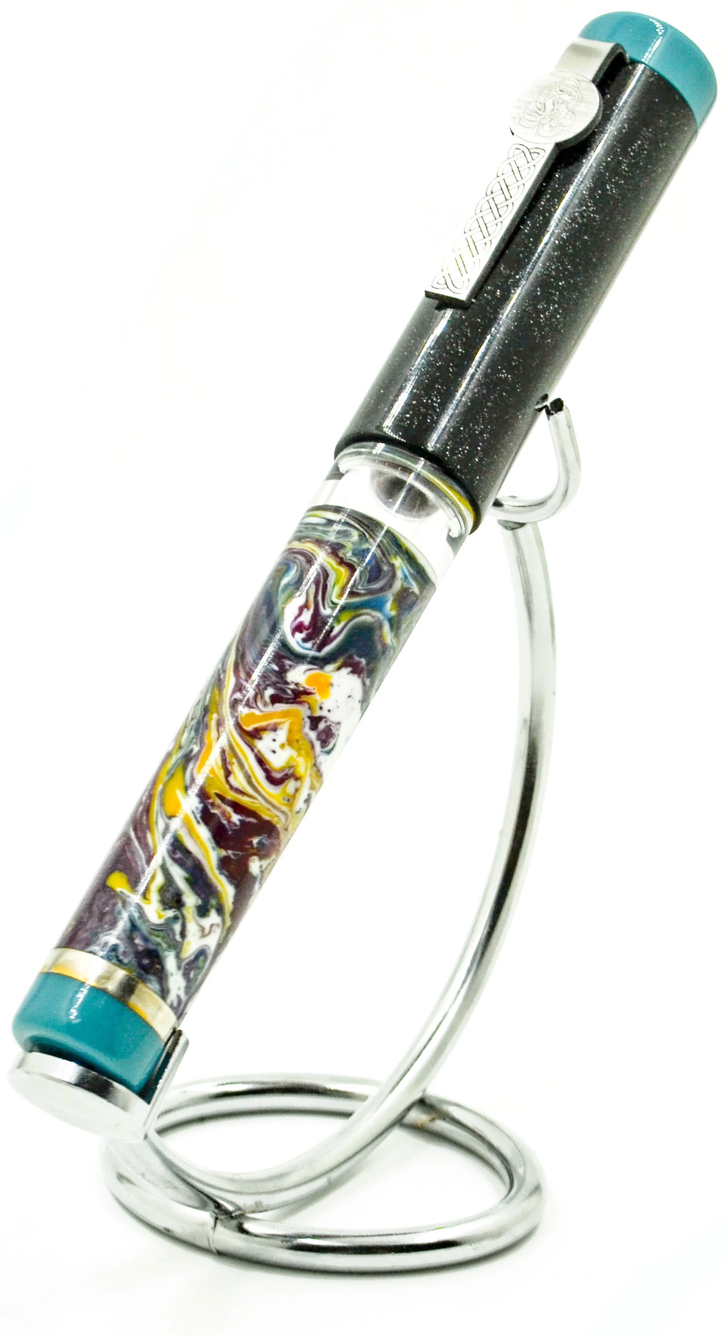 B46 - König - SNR Simon Says swirl with galaxy black cap and trim (matching section)