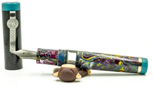 B46 - König - SNR Simon Says swirl with galaxy black cap and trim (matching section)